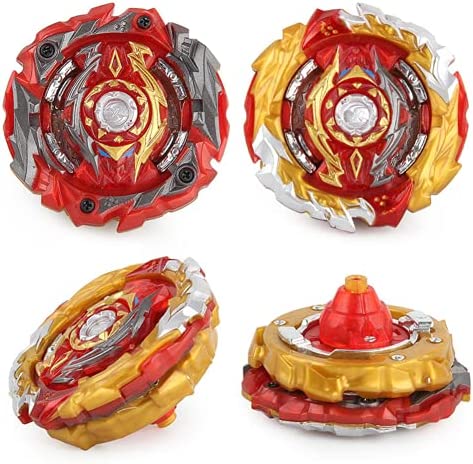 Battling Sparking String Launcher, World Spriggan Top Burst Launcher Set, Left and Right Spin String Launcher Grip Compatible with All Bey Burst Series - Red