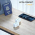 3 Prong to 2 Prong Adapter, LENCENT Plug Extender, Wall Plug Splitter with 3 AC Outlets, Travel Power Adaptor for US to Japan Japanese Philippines-Type A, Cruise Ship Approved, 1875W Max, 2 Pack