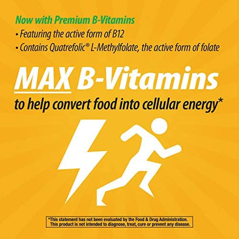 Nature’s Way Alive! Max6 Potency Multivitamin, Whole Body Nutrition, High Potency B-Vitamins, 90 Capsules