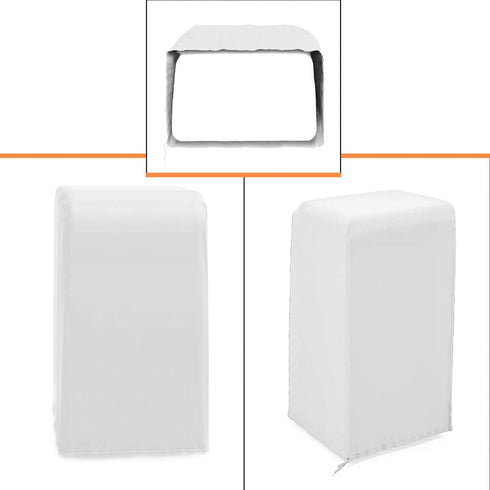 Luxiv Portable Air Conditioner Cover, Gray Portable AC Unit Cover 15 x 18 x 30 Anti-Dust Portable Air Conditioner Storage Bags Protection Cover for Mobile AC (White)