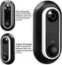 Meffort Inc Wall Mount Bracket Cover UV Weather Resistance Wall Plate compatible for Arlo Video Doorbell Wired Flat or Angled Mounting - Black