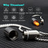 Haxtec Small Pill Box Titanium Mini Pill Case W/ 24" Rolo Chain Necklace Tiny Pill Fob for Men Waterproof Pill Holder Emergency Aspirin & Nitro Pill Container