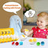 CPSYUB Toddler Toys, 18 Month Toys, Easter Eggs Learning Toys for 1, 2, 3 Year Old Girls / Boys, Montessori Matching Eggs Educational Color & Shape Recognition Skills Gifts Toys BPA Free (12 Eggs)