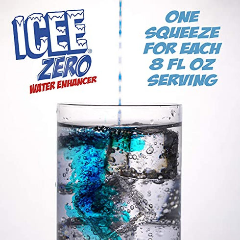 ICEE Zero Calorie Liquid Water Enhancer Flavor Drops - 1.62 Fluid Ounces (48 Milliliters) - Pack of 4 (Original Variety Pack)