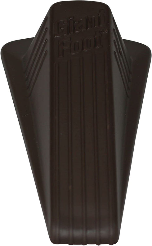 Master Manufacturing Brown Giant Foot Door Stop, Heavy Duty Rubber Wedge Design, Made in the USA, Holds Doors Up to 2" Clearance Securely (00964)
