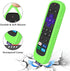 Case for Roku Voice Remote Pro, Cover Roku Ultra 2020/2019/2018 Remote Control Silicone Protective Controller Back Sleeve Holder Universal Replacement Skin New Battery Protector(Glow Green)