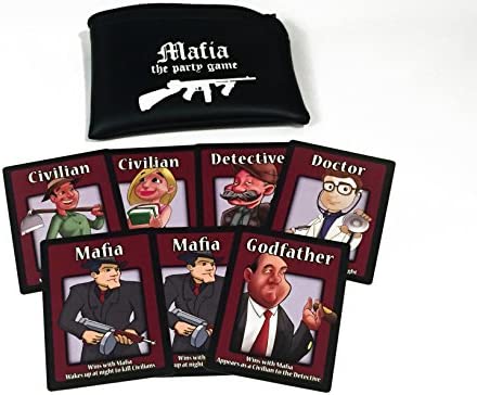 Mafia The Party Game – Mafia Game of Lying, Bluffing, Deceit –38 Role Cards, Mafia Card Game for Adults and Teens – Interactive Board Game to Play with Friends, Family