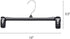 Titan Mall Pants Hangers 30 Pack 14inch Black Plastic Skirt Hanger with Non-Slip Big Clips and 360 Rotatable Hook, Durable and Sturdy Plastic Hanger, Elegant and Economical for Hanging Pants
