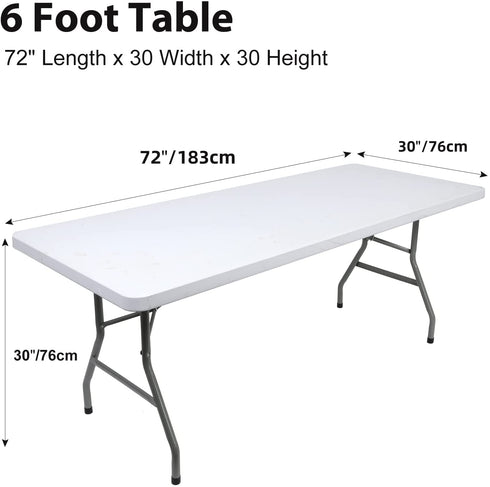 BDDC Table Cover, Fitted Table Clothes for 6 Foot Rectangle Tables, Red Table Cloths for Parties, Wedding, Banquet and Festival (Red, 6 Ft)