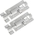 FATLODA 2 Pack Barrel Bolt Latch, Slide Bolt Latch 3 Inches Slide Latch Lock, Thickened Stainless Steel Sliding Lock for Door, Brushed Finish Sliding Bolt Lock, Sliding Bolt Latch with 12PCS Screws