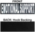 Doggie Stylz Set of 2 Reflective Emotional Support Removable Patches with Hook Backing for Working Dog Harnesses & Vests. Durable and Interchangeable - Comes in 3 Sizes Small, Medium and Large