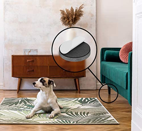 Slipstick Premium Wool Felt Furniture Feet Pads / Chair Leg Floor Protectors (1 Inch Round) Includes 16 Wool Blended Felt Feet Pads with Peel and Stick Adhesive, Gray, CB113