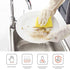 BOOMJOY Cleaning Gloves, Dishwashing Gloves, Reusable Rubber Kitchen Gloves Heavy Duty, Bathroom, White, 3 Pairs, Size-L