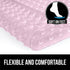 Gorilla Grip Patented Shower Stall Mat, 21x21, Machine Washable, Square Bathroom Bath Tub Mats for Stand up Showers and Small Bathtubs, Drain Holes Keep Floor Clean, Suction Cups, Light Pink