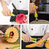Suuker Melon Baller Scoop Set,Professional 4 In 1 Stainless Steel Watermelon Cutter Fruit Carving Tools Set,Fruit Scooper Seed Remover Watermelon Knife for Dig Pulp Separator Fruit Slicer?Green?