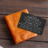 Laluminter Father In Law Engraved Wallet Card Inserts, Worlds Best Father-in-law Ever, Thank You for Raising The Man of My Dreams Fathers Day Presents