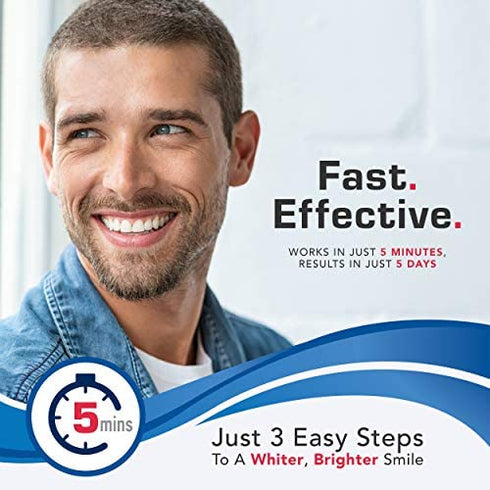 Plus White Premier Whitening System - 5 Minute Speed Whitening Gel, Comfort Fit Mouth Tray & StainGuard Post Rinse - Effective At-Home Teeth Whitening - Professional Teeth Whitening w/ Dentist Approved Ingredient (2 oz Tube, Mouth Tray and 4 oz Post Rinse