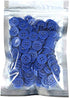 BaoQiu 15mm Blue Plastic Buttons 5/8 Inch 150 Pieces Sewing Resin Buttons Four Holes DIY Craft Buttons