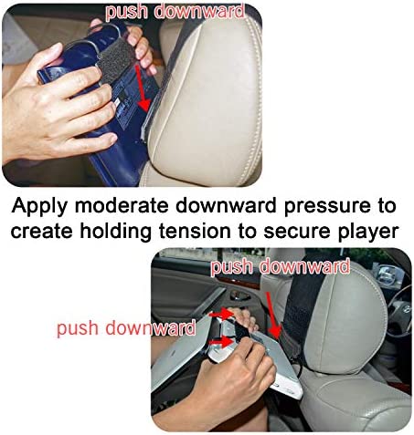 TFY Universal Car Headrest Mount Holder for Portable DVD Player