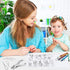 Hysagtek 158 Pcs Shrinky Sheets Kits for Shrinky Dinks, Including 17 Pcs Heat Shrink Plastic Sheets Shrinky Art Paper, 140 Pcs Keychains Accessories, Hole Punch for Kids Craft Christmas Ornaments