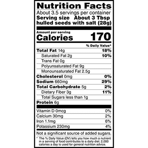 Spitz Sunflower Seeds, Salted, 6 oz