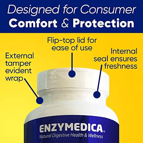 Enzymedica, Bean Assist, Fast-acting Digestive Enzymes for Gas and Bloating, 30 Capsules