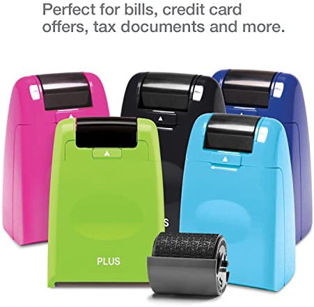 Plus Guard Your ID Roller Stamp, Pink