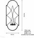 M-bay Wall Candle Sconce Set of 2 Black Wrought Iron Candle Holder Hanging Wall Mounted Candle Sconces with Glass for Home D©cor Porch Yard Pathway Lighting