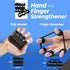 Grip Strength Trainer Kit (5 Piece Set), Adjustable Hand Grip Exerciser Strengthener, Hand Strengthener, Forearm Strengthener, Hand Squeezer Grip Strength, Strength Training Hand Strengtheners