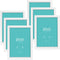 LaVie Home 5x7 Picture Frames (6 Pack, White) Simple Designed Photo Frame with High Definition Glass for Wall Mount & Table Top Display, Set of 6 Classic Collection