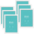 LaVie Home 5x7 Picture Frames (6 Pack, White) Simple Designed Photo Frame with High Definition Glass for Wall Mount & Table Top Display, Set of 6 Classic Collection