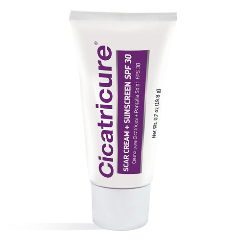 Cicatricure Scar Cream & SPF 30 Sunscreen, Daily Skin Lotion to Help Fade Old & New Scars, Hydrating Formula to Improve Skin Tone, 0.7 Ounce