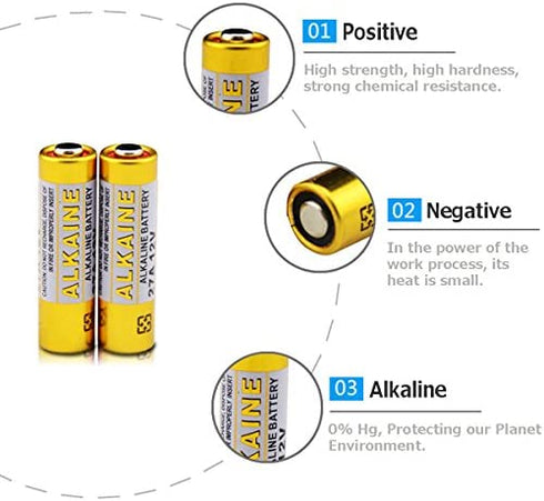 27A 12V Alkaline Battery (5-Pack)