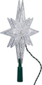 Kurt Adler 10-Light 10-1/2-Inch Clear LED 8-Point Star Treetop