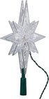 Kurt Adler 10-Light 10-1/2-Inch Clear LED 8-Point Star Treetop
