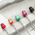 PASISIBICK Plastic Beadable Pens, Assorted Bead Pens for DIY PPL Gift with Shaft Black Ink, 10 Pieces
