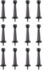 HOME MASTER HARDWARE Solid Heavy Duty Door Stops Door Stoppers 3" Oil Rubbed Bronze w/ Rubber Tip 12 Pack