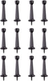 HOME MASTER HARDWARE Solid Heavy Duty Door Stops Door Stoppers 3" Oil Rubbed Bronze w/ Rubber Tip 12 Pack
