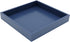 Montecito Home - 10"x10" Small Square Wood Decorative Tray for Office, Ottoman, Bathroom, Entry, Remote Controls, Countertop Organizer, Candle Tray - Twilight Blue