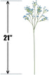 BOMAROLAN Artificial Baby Breath Flowers Fake Gypsophila Bouquets 12 Pcs Fake Real Touch Flowers for Wedding Decor DIY Home Party?Blue?
