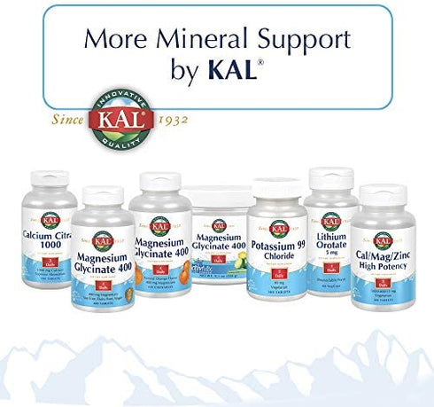Kal 15 Mg Zinc Chelated Plus Tablets, 100 Count