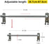 Single Towel Bar for Bathroom, Kitchen, Adjustable Towel Bar 15.2 to 26.5 Inch, Made of Stainless Steel 304, Wall Mounted Towel Holder Bar with Screws Kit, Brushed Texture¦