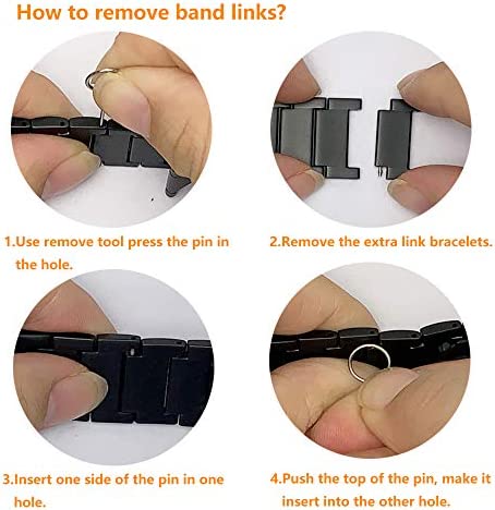 Anrir Compatible for Garmin Vivoactive 3 Band, 20mm Quick Release Stainless Steel Band for Garmin Forerunner 645/245 Music, Garmin Venu, Garmin Vivomove 3 44mm, Vivomove HR/Luxe/Style 42mm-Black