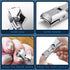 Nail Clippers for Men Thick Nails - Professional Extra Large Heavy Duty Toe Nail Clippers for Seniors, Stainless Steel Wide Jaw Opening No Splash Fingernail Cutters Long Handle with Catcher File