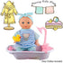 Young Buds Set of 5 for 12-13-14 Inch Newborn Reborn Alive Doll Baby Doll Clothes Dress Costumes Gown Outfits with Feeding Bottle Birthday Xmas Present Wrap