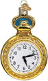 Old World Christmas Pocket Watch Glass Ornament Free Box 32423 New