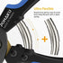 8" Pruning Shears, Pohaku Garden Shears Premium Titanium Scissors Clippers with Safety Locking Spare Spring, Bypass Hand Pruners, Branch Cutter Gardening Hand Tools for Trimming Bushes Flowers Plants