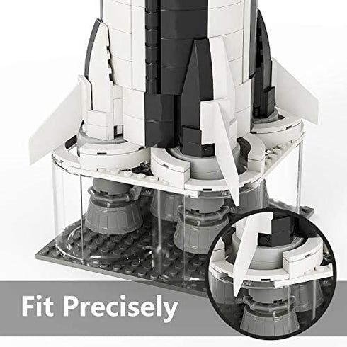 Launch Platform for Lego NASA Apollo Saturn V 21309 & 92176 Outer Space Model Rocket Science Building Kit, Creative Project Model Building Blocks (53 Pieces)