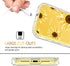 GUAGUA iPhone XR Case Sunflower Clear Floral Flowers for Girls Women 3 in 1 Hybrid Hard Plastic Soft Rubber Cover Shockproof Protective Phone Cases for iPhone XR 6.1-inch Transparent Yellow