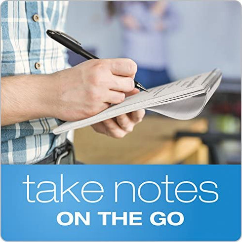 TOPS Reporter's Notebooks, 4" x 8", Wide Rule, 70 Sheets, 4 Pack (80304)